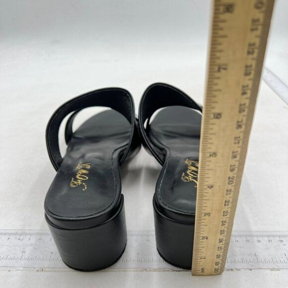 Women's Two Strap Open Toe Low Block Chunky Heels… - image 4